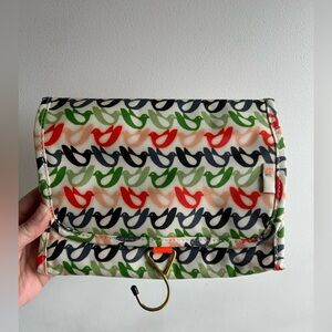 ORLA KIELY Hanging Toiletries/Make-up Travel Bag Birds of paradise